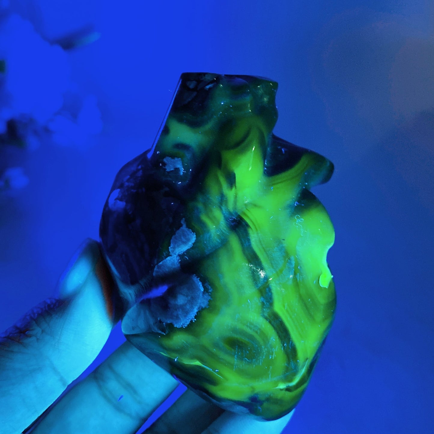 3.1" Volcanic Agate Heart Carving Crystal Healing Bulk Wholesale