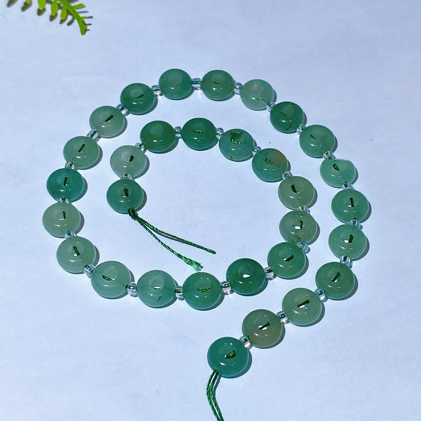 38cm Natural Crystal Drilled Donut Shape String Wholesale