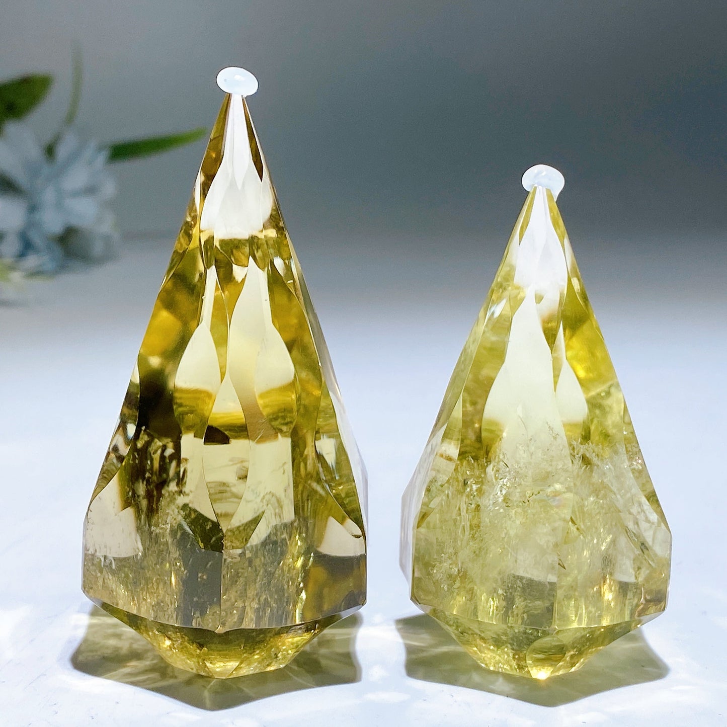 2.5"-3.0" Citrine Tower Carving Crystal Healing Bulk Wholesale