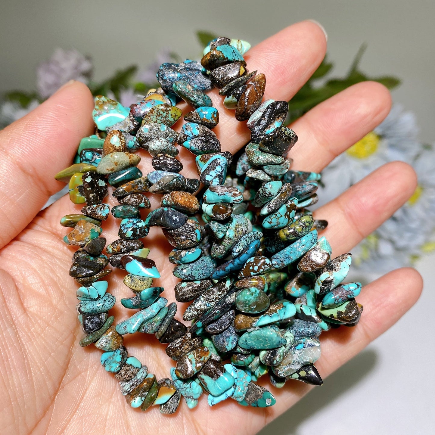 Turquoise Chips Bracelet Crystal Healing Bulk Wholesale