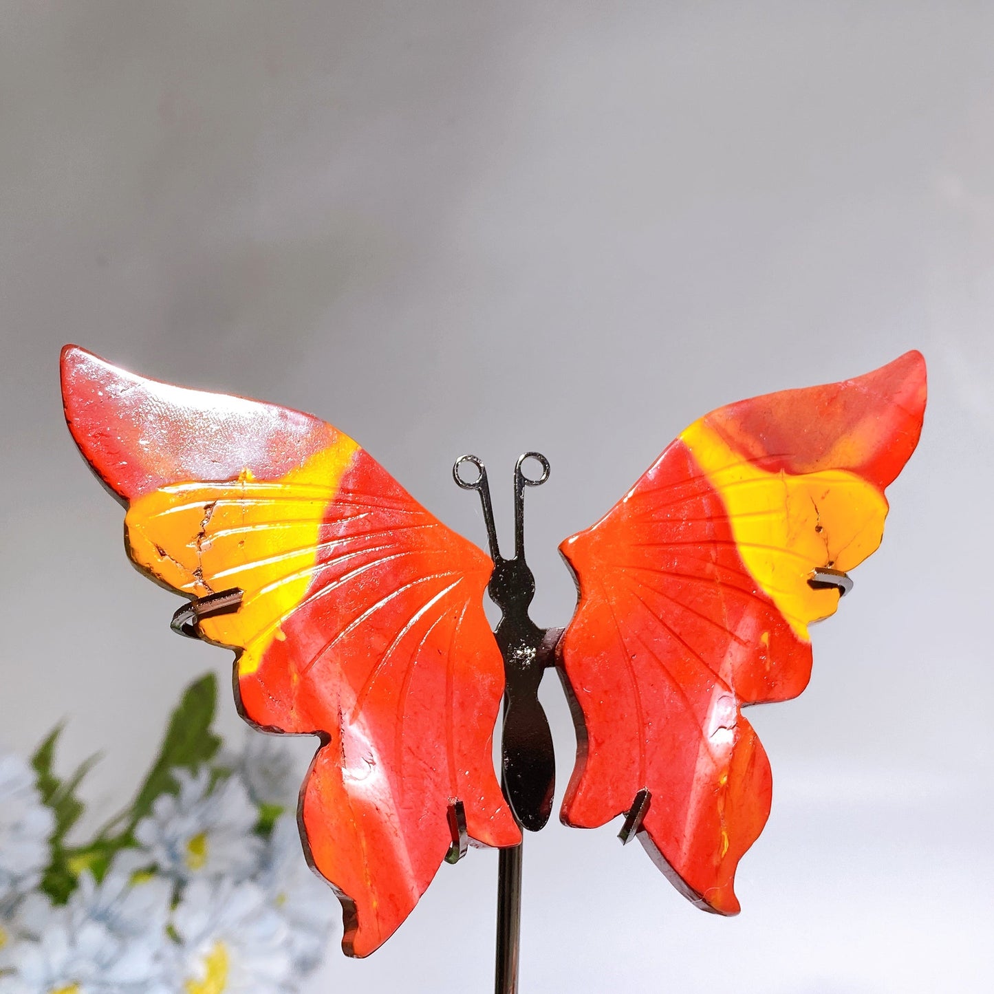 Mookite Butterfly Wings Carving with Stand Crystal Healing Bulk Wholesale