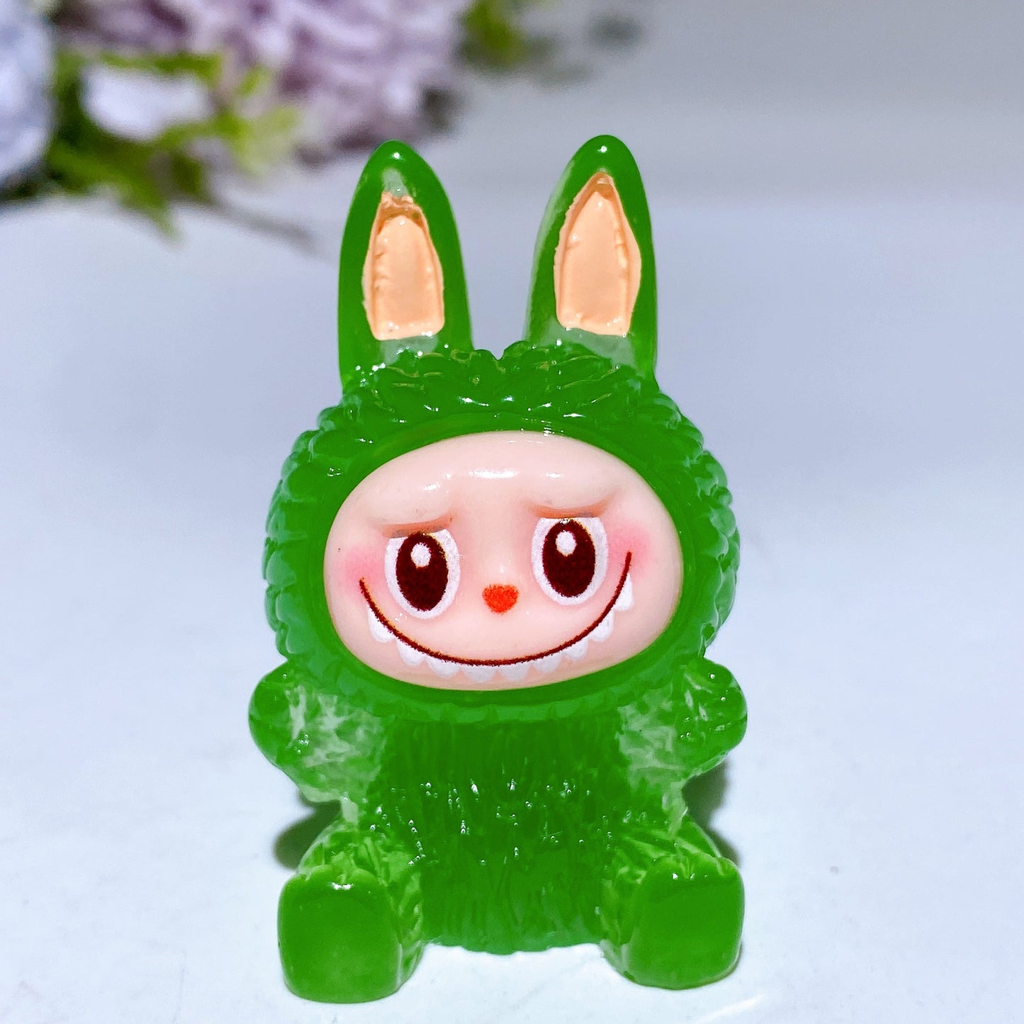 45mm Luminous Labubu Carving Crystal Heealing Bulk Wholesale