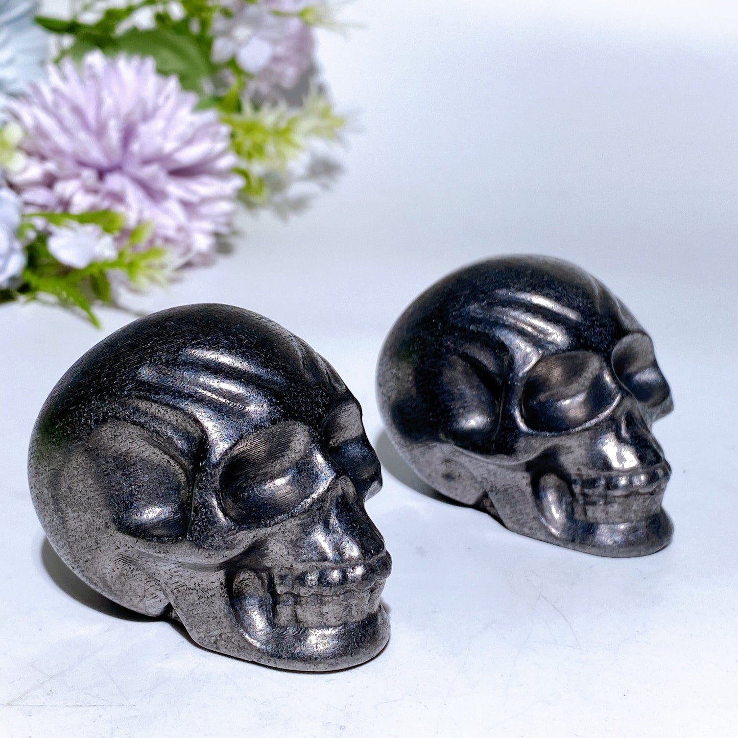 2.3" Schungite Skull Carving Crystal Healing Bulk Wholesale