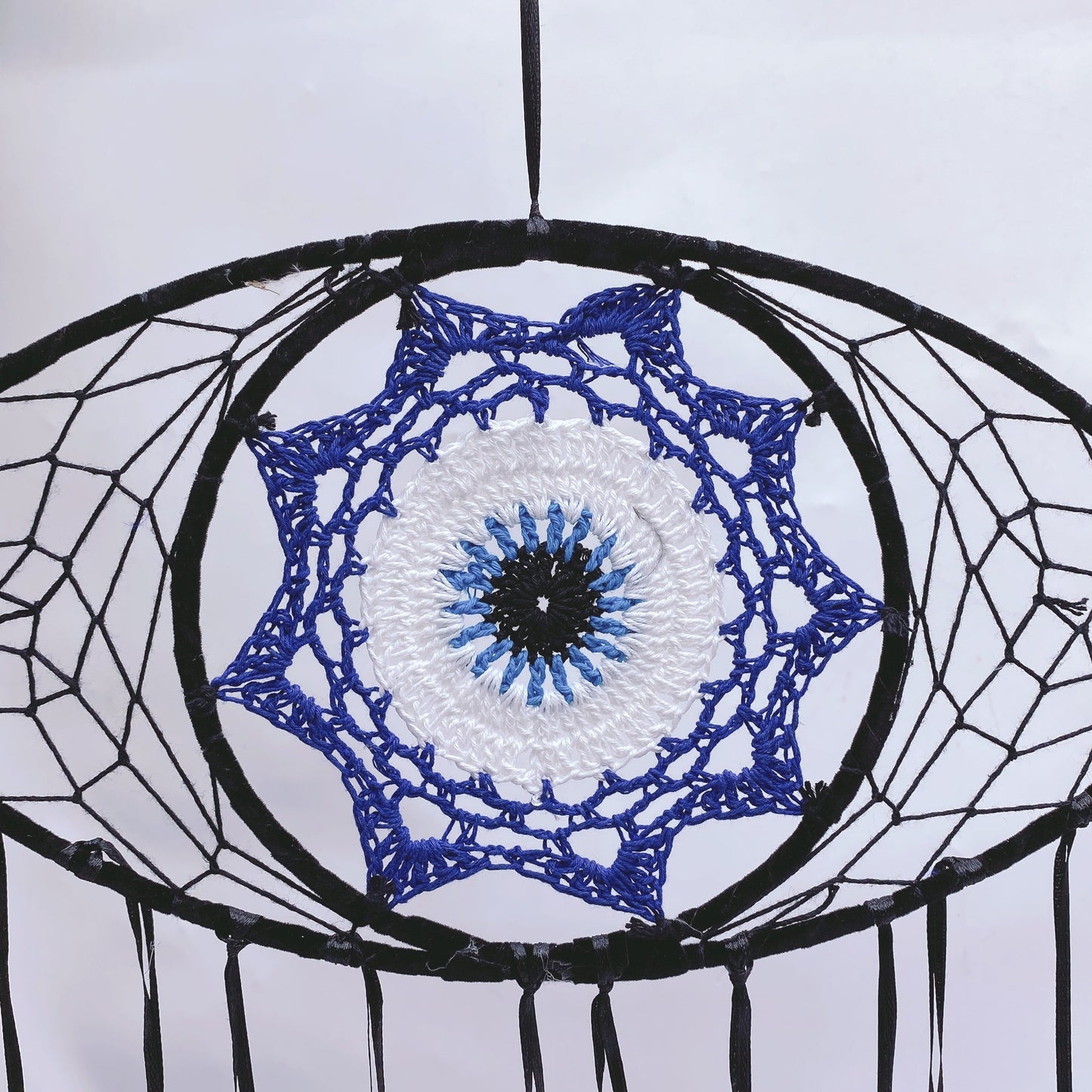 55cm Evil's Eye Dreamcatcher Hanging Ornament Crystal Healing Bulk Wholesale