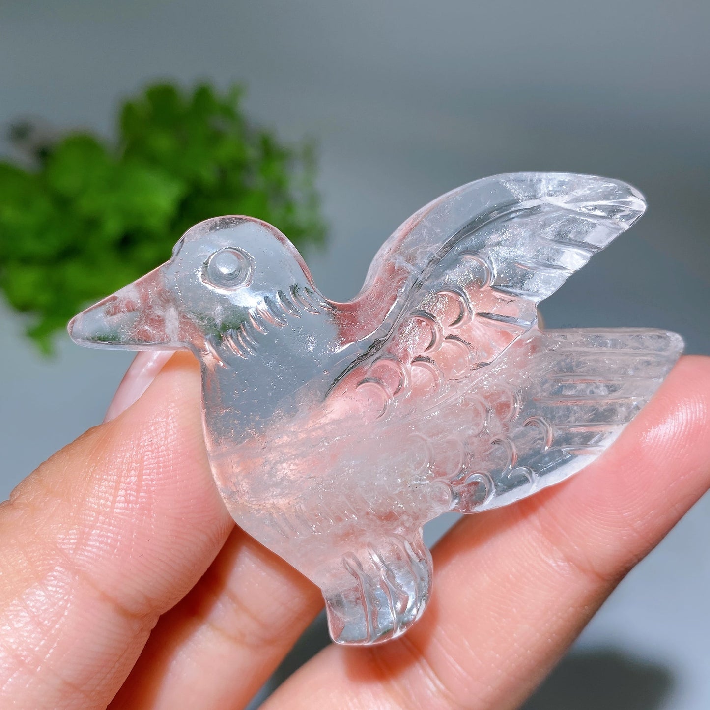 2.2" Crystal Hummingbird Carving Crystal Healing Bulk Wholesale
