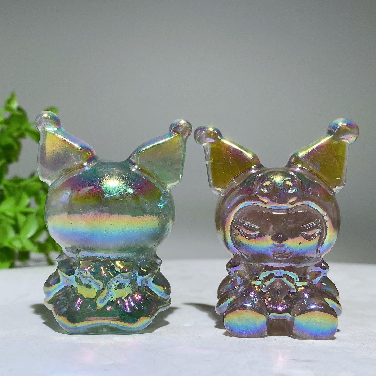 2.3" Aura Crystal Kuromi Carving Crystal Healing Bulk Wholesale