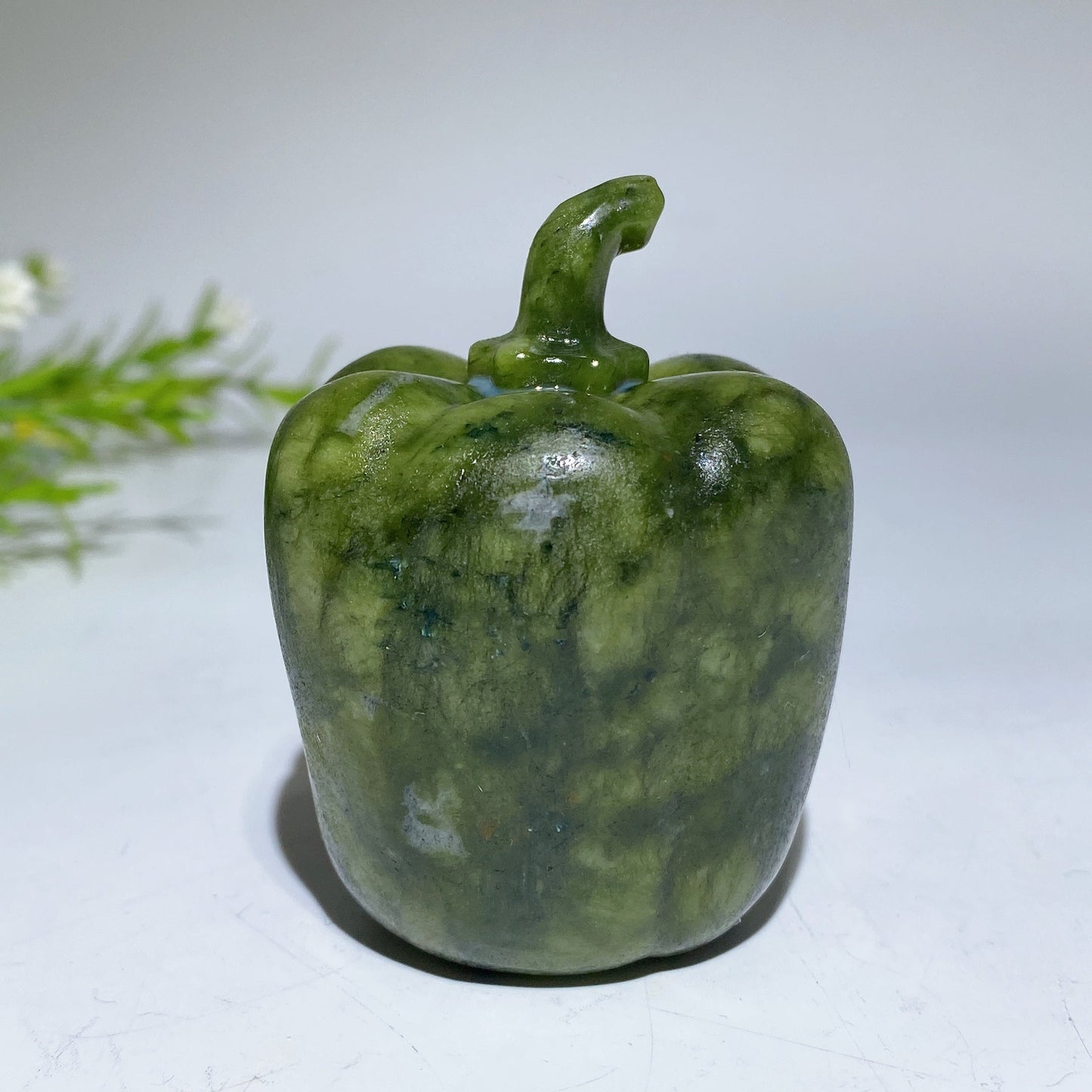 2.3" Crystal Sweet Pepper Vegetable Carving Crystal Healing Bulk Wholesale