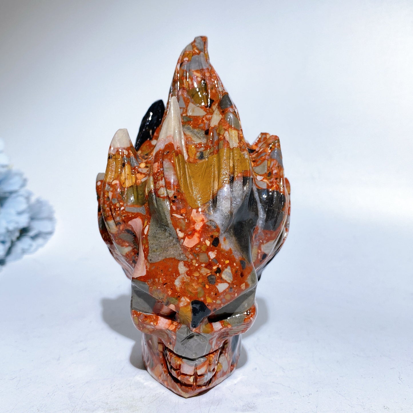 5.5" Jade Skull Carving Crystal Healing Bulk Wholesale