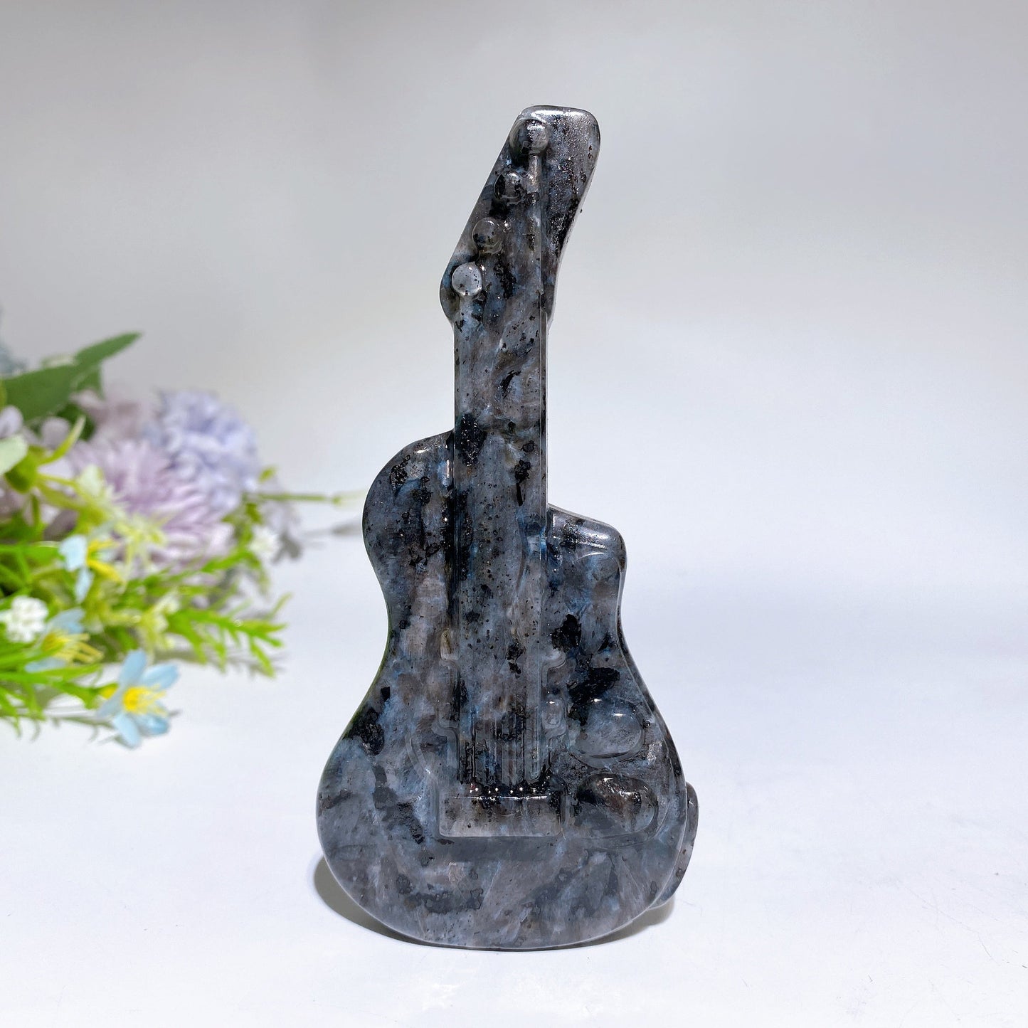 4.7" Crystal Guitar Carving Crystal Healing Bulk Wholesale
