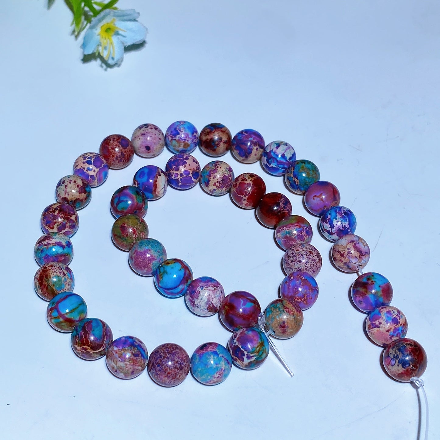 10mm Mojave Jasper Beads String Bracelet Crystal Healing Bulk Wholesale