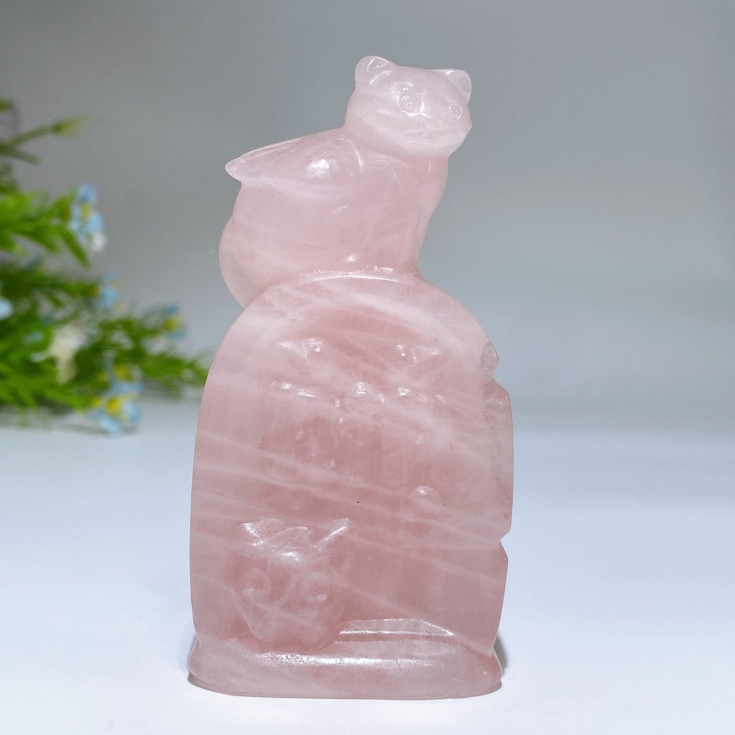 3.3" Crystal Cat Carving Crystal healing Bulk Wholesale