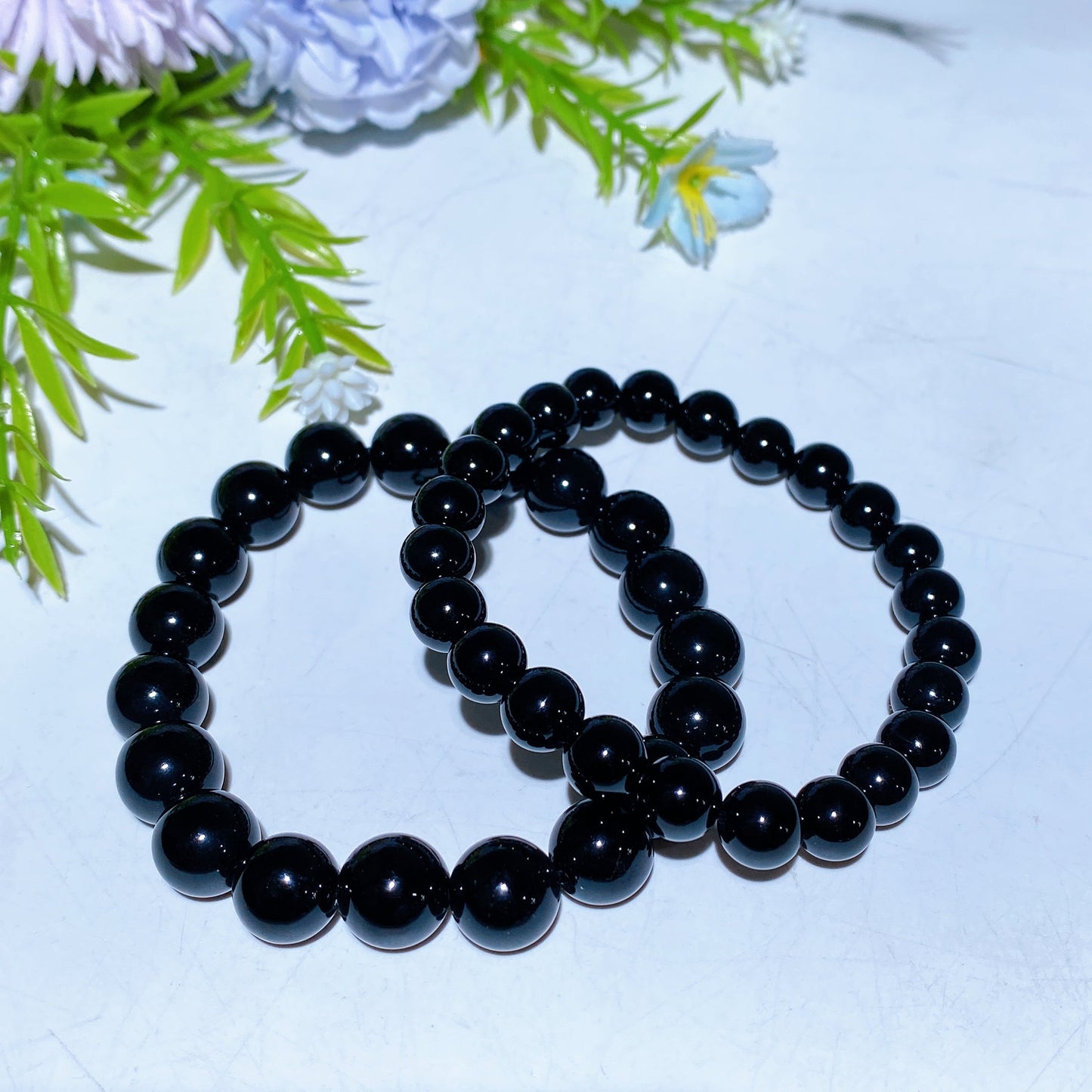 8mm 10mm Black Onyx Bracelet Crystal Healing Bulk Wholesale