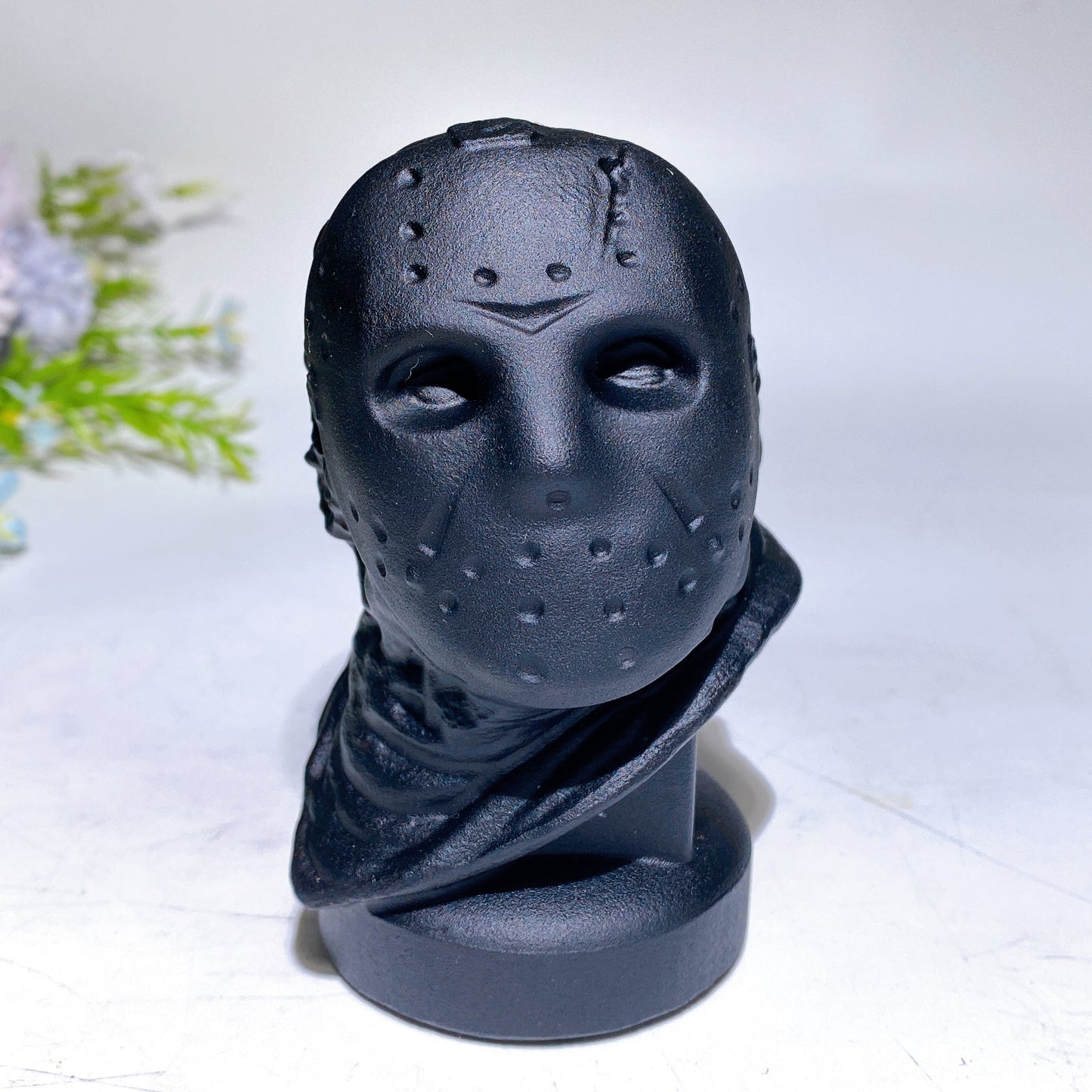 2.8"-4.0" Black Obsidian Chain Saw Massacre Carving Crystal Healing Bulk Wholesale