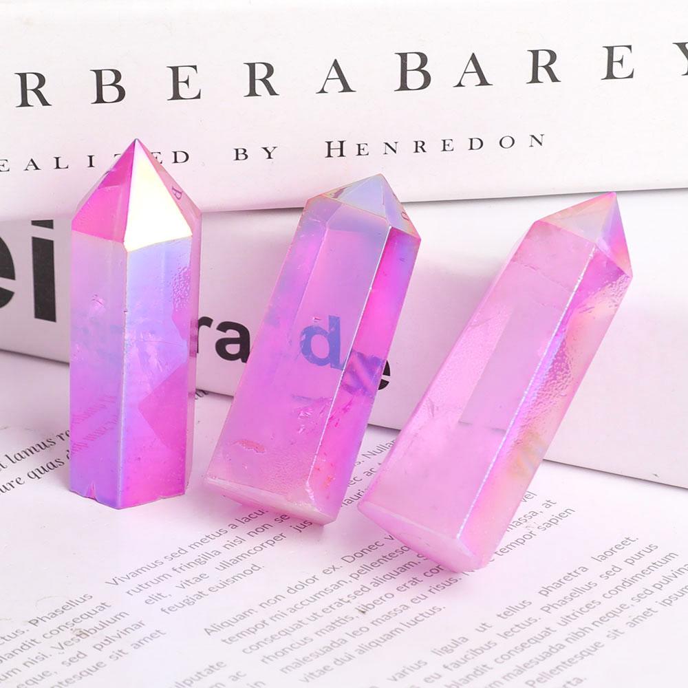 Aura Purple Crystal Points Wholesale Crystals USA