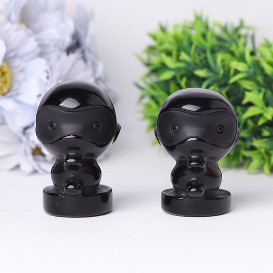 3" Black Obsidian Crystal Carvings Wholesale Crystals USA