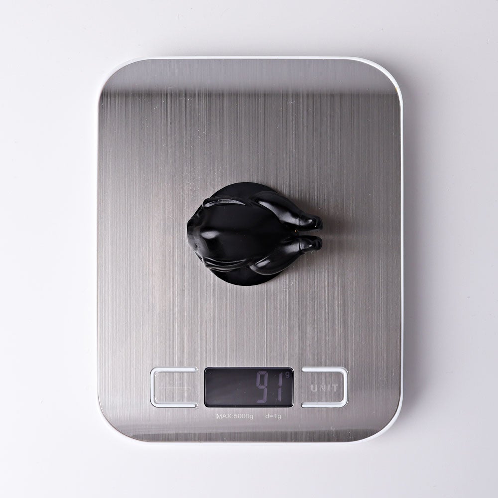 2.35" Black Obsidian Roast Turkey Crystal Carvings Wholesale Crystals USA