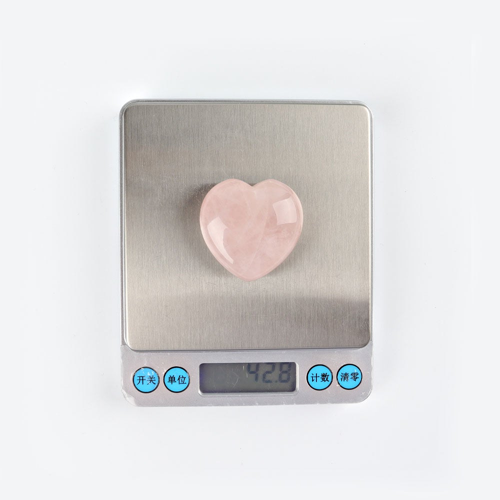 1.5" Heart Crystal Carvings Wholesale Crystals USA