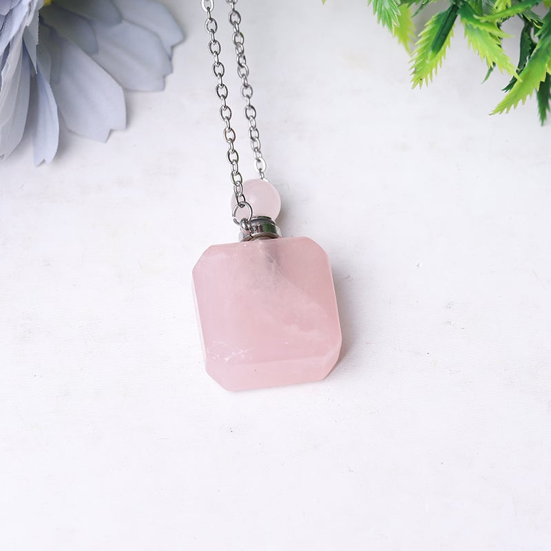1.4" Empty Perfume Bottle Necklace DIY Wholesale Crystals USA
