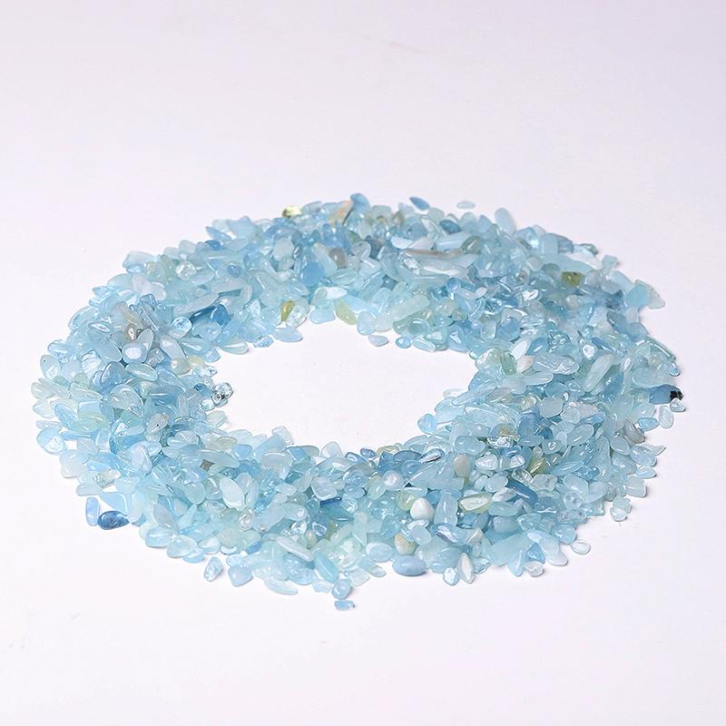 0.1kg 7-9mm Wholesale High Quality Aquamarine Chips Wholesale Crystals USA