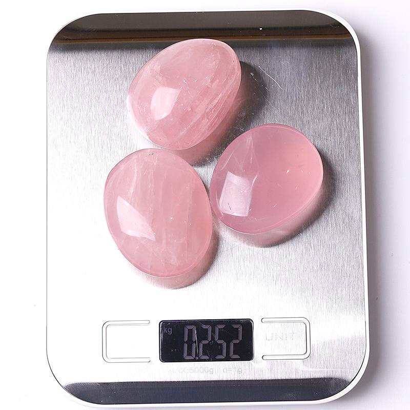 0.1kg 50mm-60mm Rose Quartz Tumbles Palm stones Wholesale Crystals USA