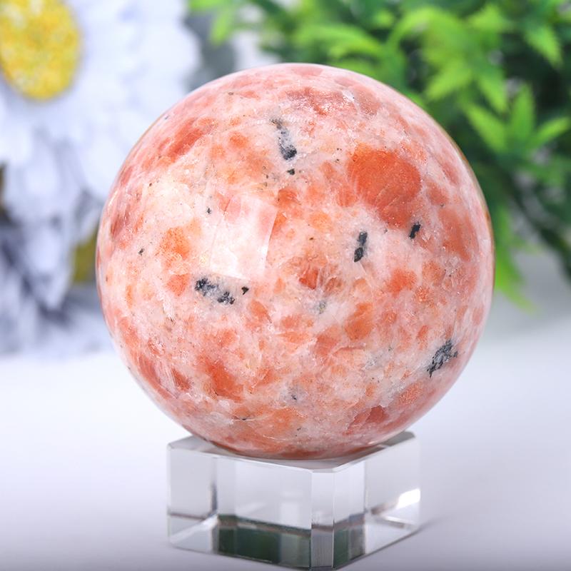 2.5"-4.5" Gold Strawberry Quartz Sphere Wholesale Crystals USA