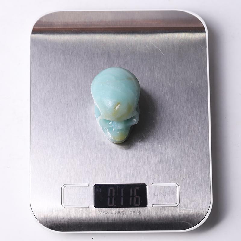 2" Sky Blue Skull Crystal Carvings Wholesale Crystals USA