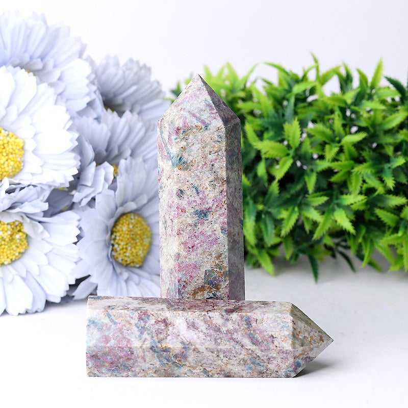 2.5"-4.5" Ruby in Kyanite Crystal Tower Wholesale Crystals USA