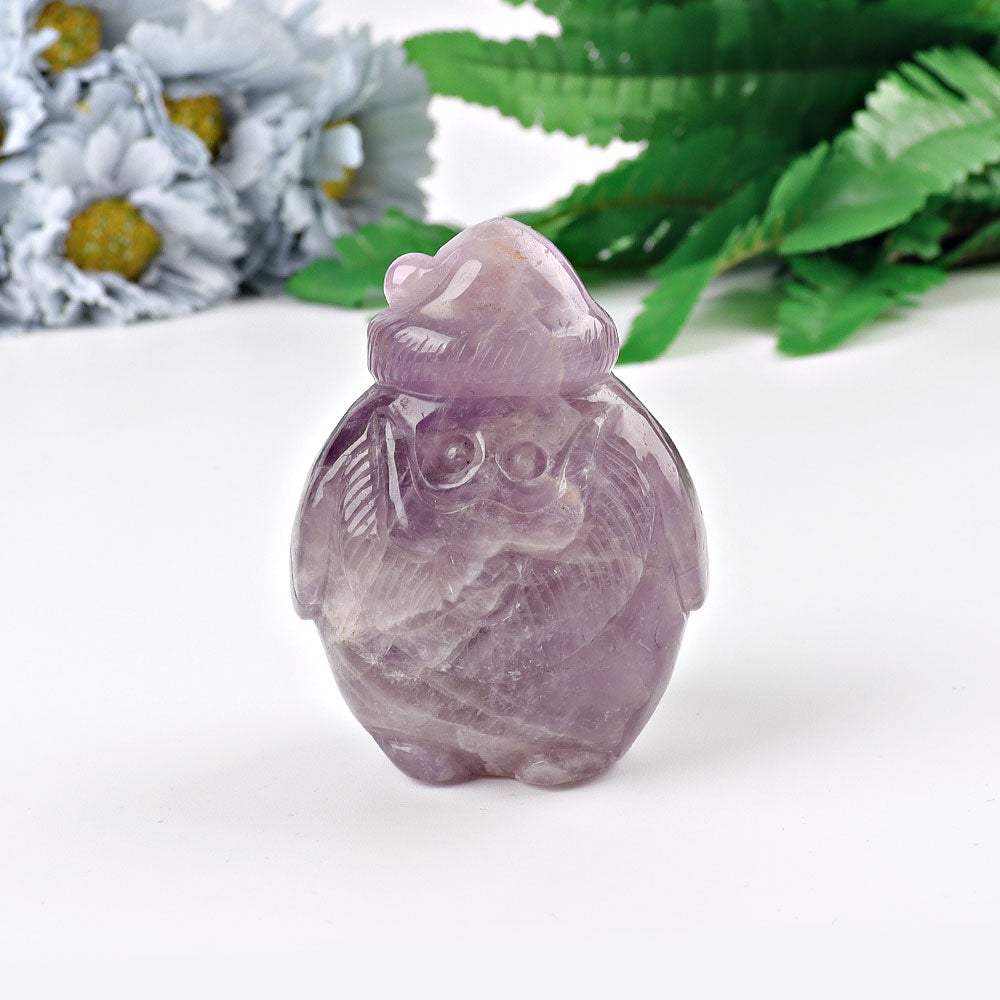 3" Santa Claus Crystal Carving Wholesale Crystals USA