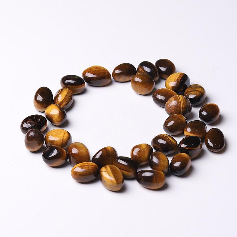 0.1kg High Quality Polished Tiger Eye Tumbles for Sale Wholesale Crystals USA