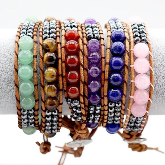 Hand-knitted Crystal Stone Bracelets Wholesale Crystals USA