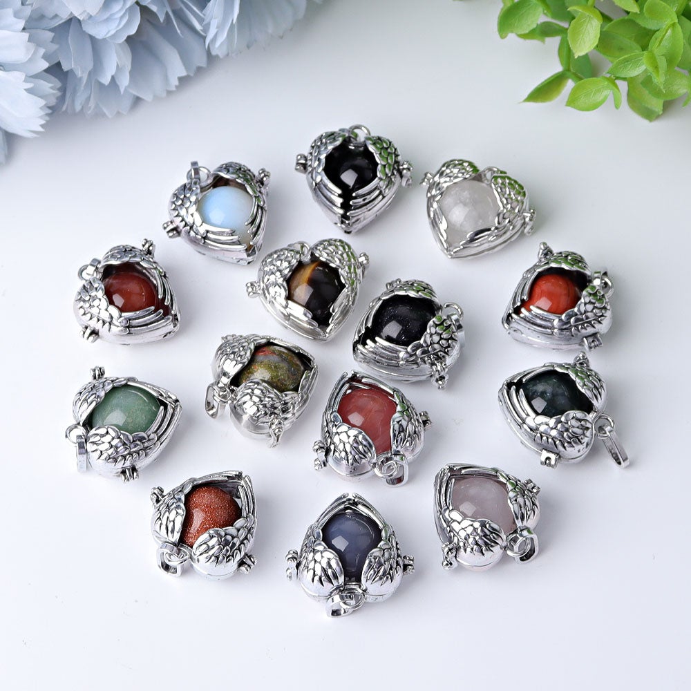 1.16" Heart Shape Crystal Pendant Wholesale Crystals USA