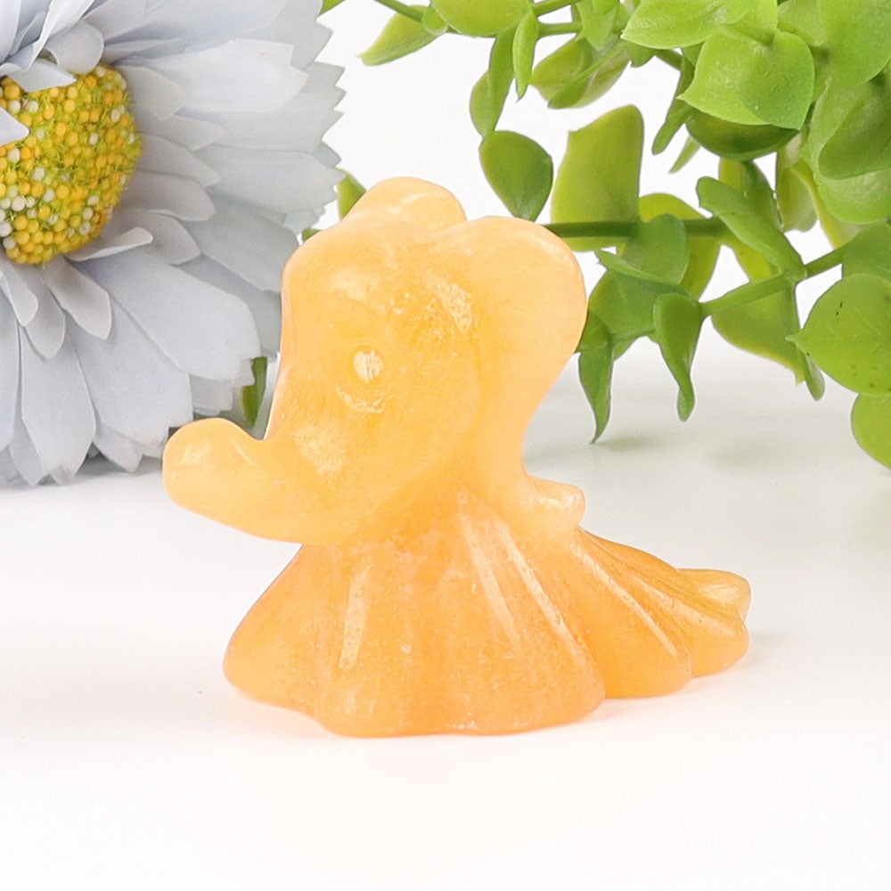 2.6" Honey Calcite The Ghost Dog Crystal Carvings Wholesale Crystals USA