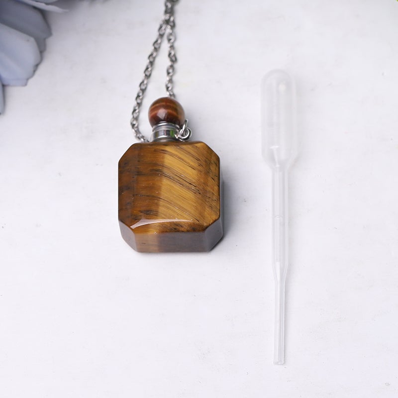 1.4" Empty Perfume Bottle Necklace DIY Wholesale Crystals USA