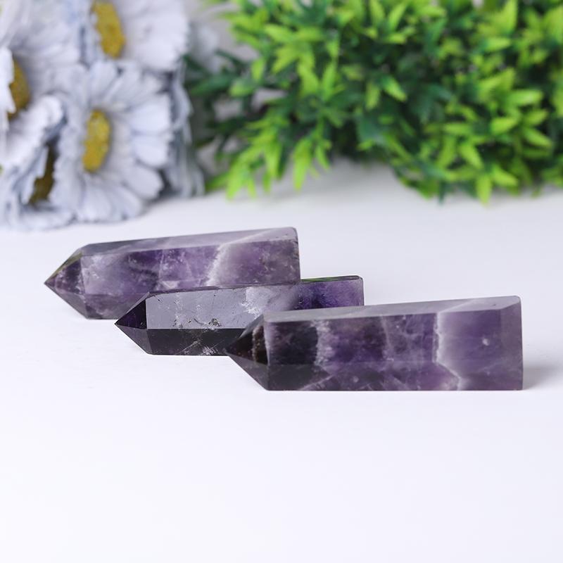 Wholesale Natural Dream Amethyst Chevron-Amethyst Points Wholesale Crystals USA