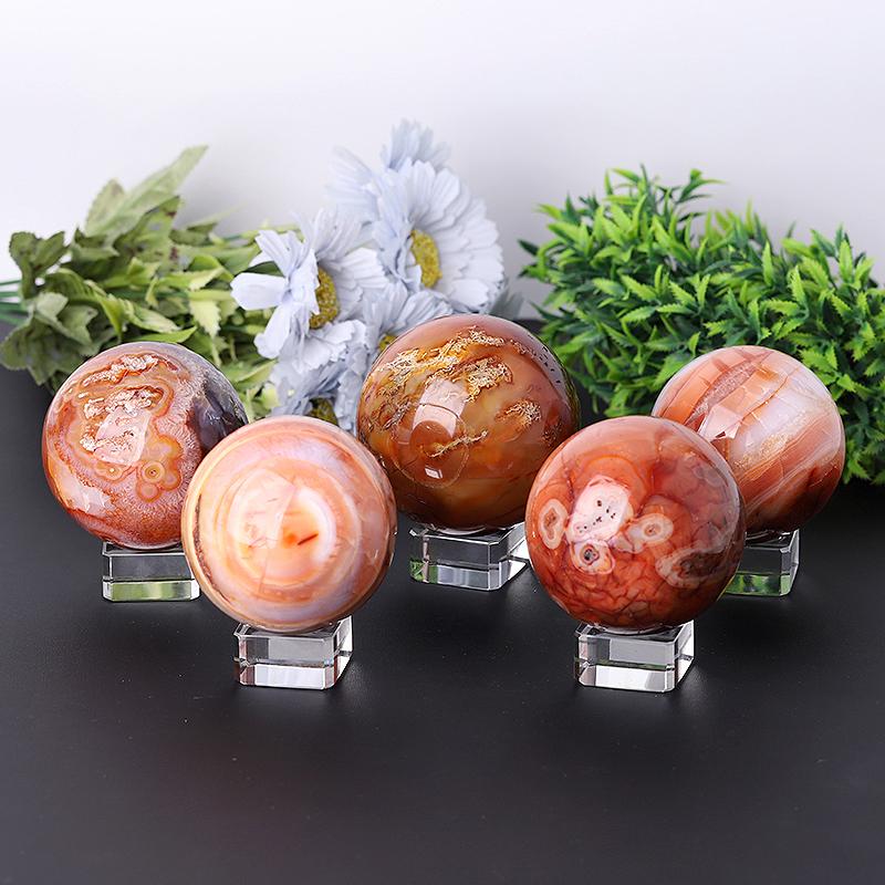 2.0"-4.0" Fire Quartz Sphere Wholesale Crystals USA