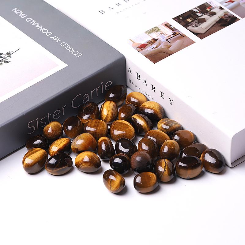 0.1kg High Quality Polished Tiger Eye Tumbles for Sale Wholesale Crystals USA