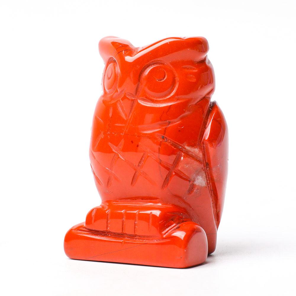 2.0" Crystal Carving Owl Figurine Decoration Wholesale Crystals USA