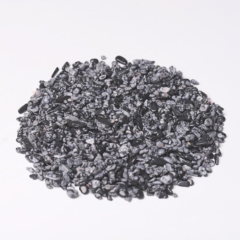 0.1kg Natural Snowflake Obsidian Chips Wholesale Crystals USA