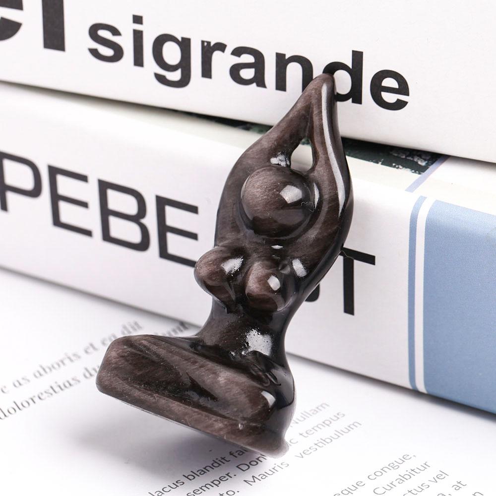 Silver Obsidian Crystal Carvings Wholesale Crystals USA