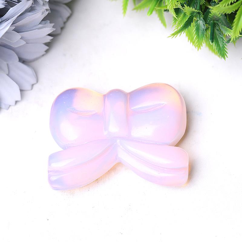 2.3" Bow-knot Crystal Carvings for Christmas Wholesale Crystals USA