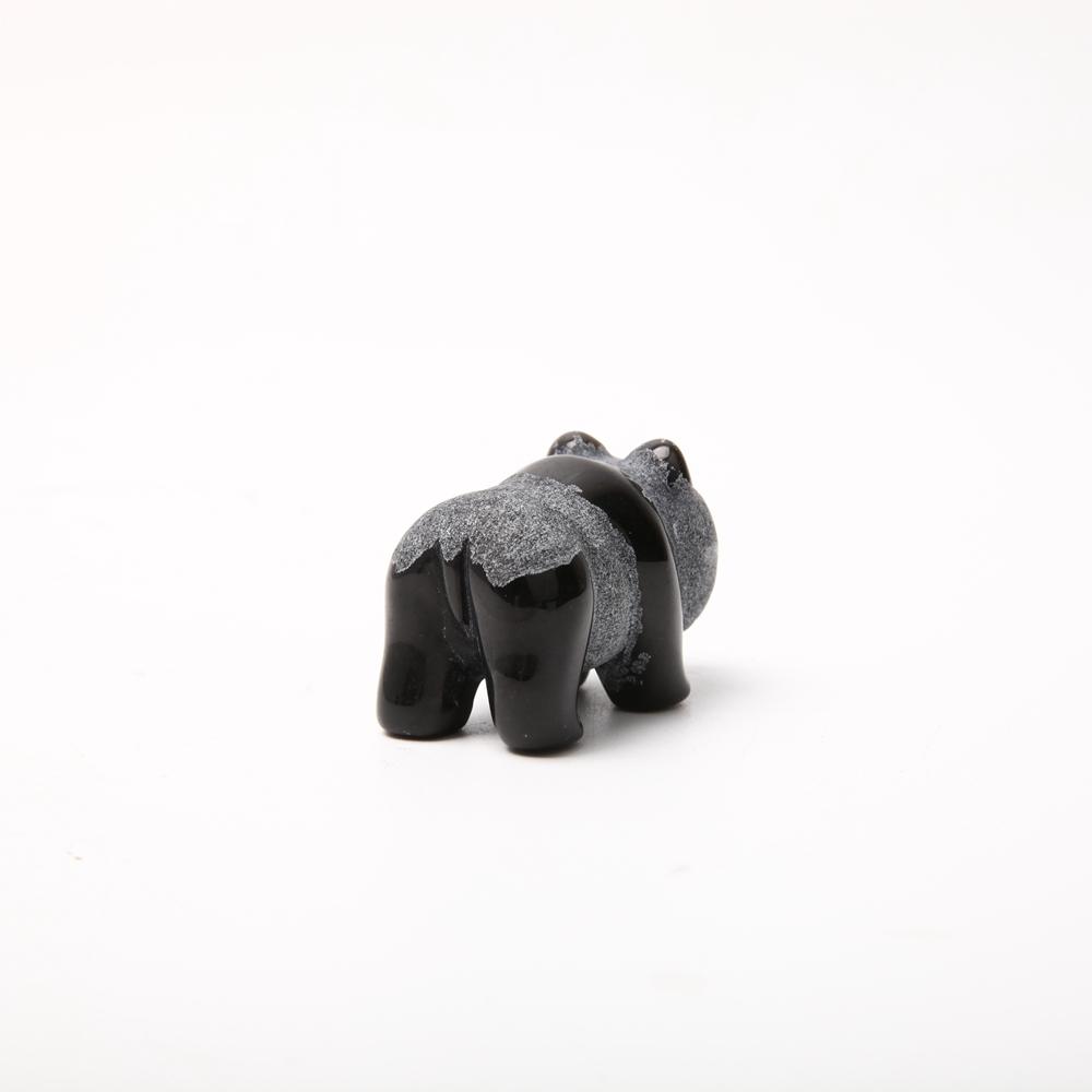 Hand Carved Obsidian Panda Wholesale Crystals USA