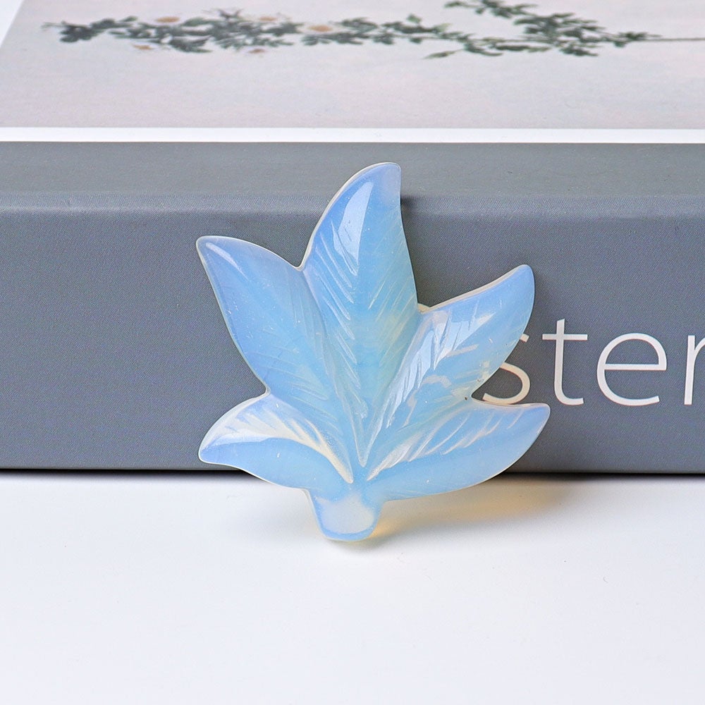 1.9" Leaf Crystal Carvings Wholesale Crystals USA