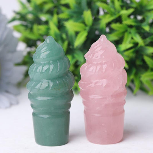 2.75" Ice Cream Crystal Carvings Wholesale Crystals USA