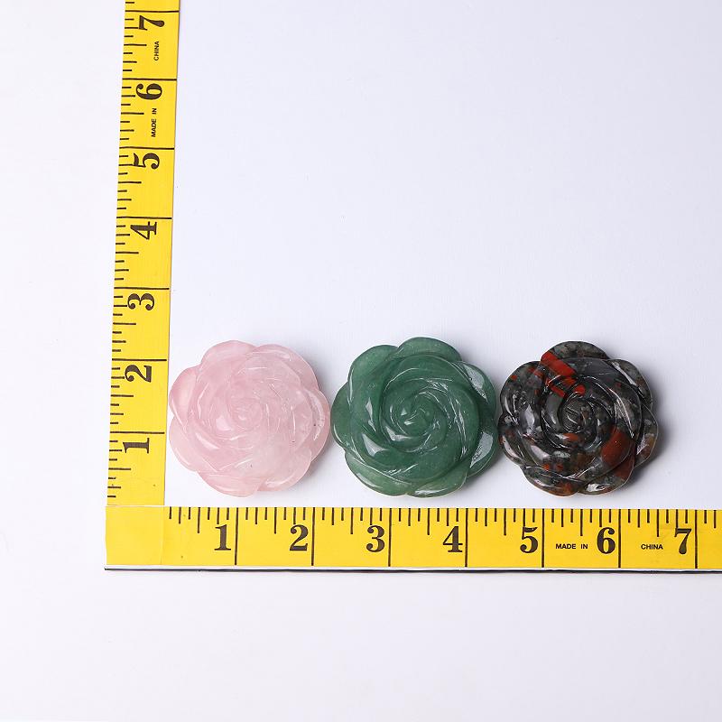 2" Rose Flower Crystal Carvings Wholesale Crystals USA