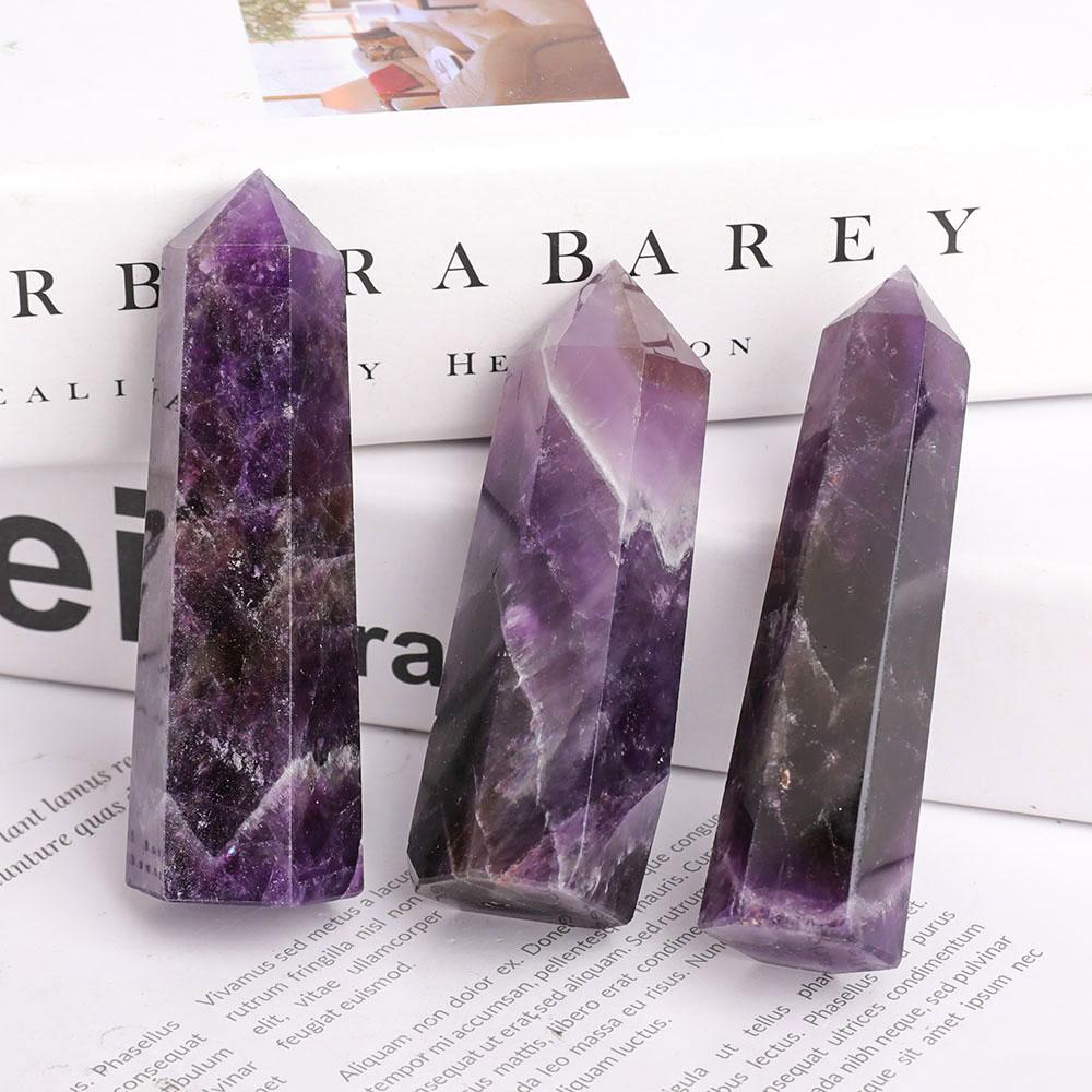 Set of 3 Amethyst Points Wholesale Crystals USA
