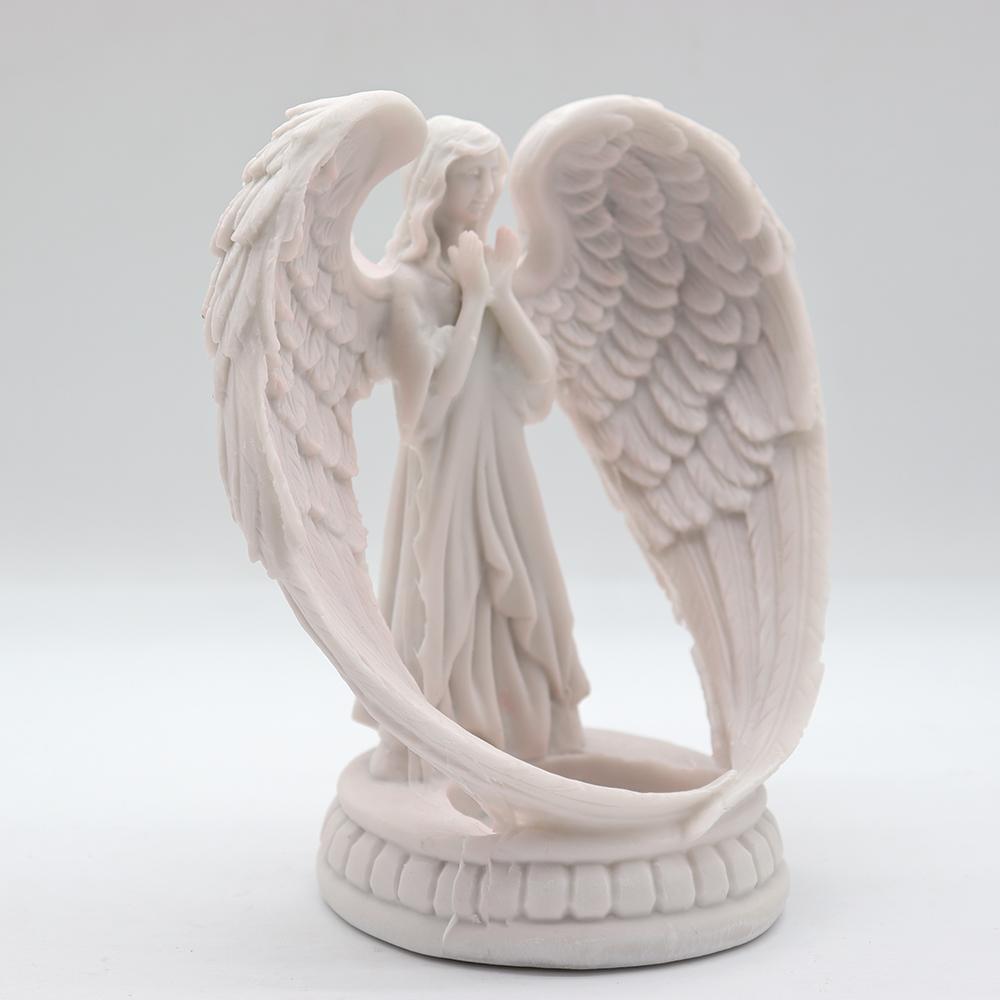 Lighted Resin Angel Stand for Home Decoration