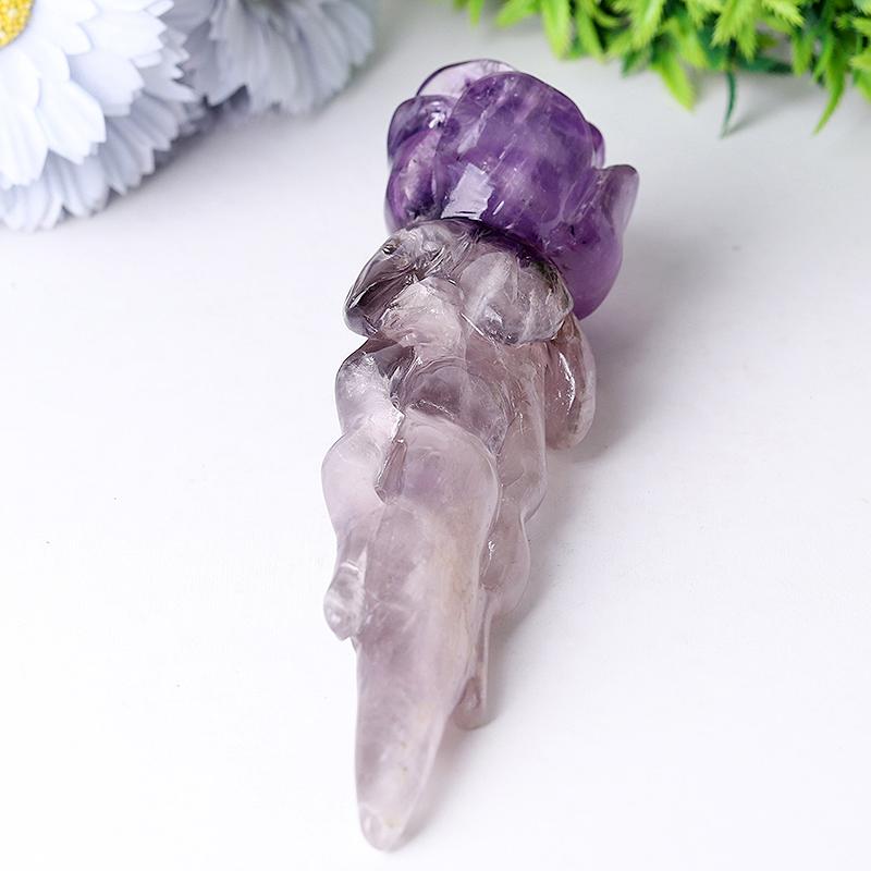 7.5" Amethyst Rose Crystal Carvings Wholesale Crystals USA