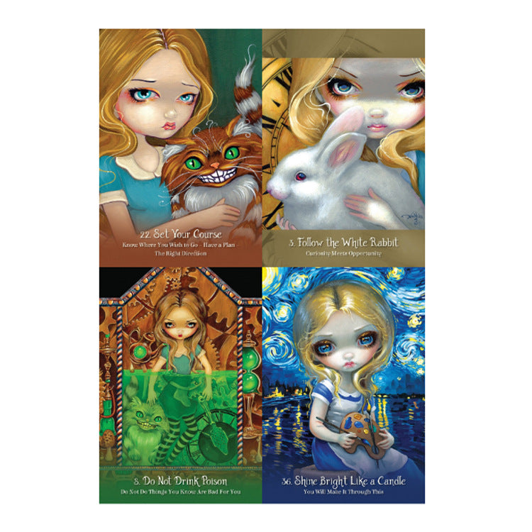 Alice the Wonderland Oracle Tarot Card Bulk Wholesale Crystals USA