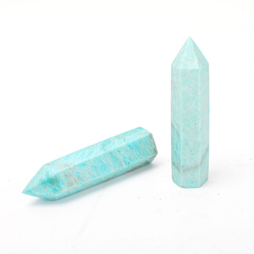 Set of 2 Amazonite Points Wholesale Crystals USA