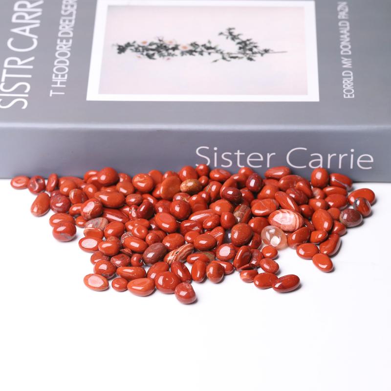 0.1kg 15-20mm Natural Red Jasper Tumbles Wholesale Crystals USA